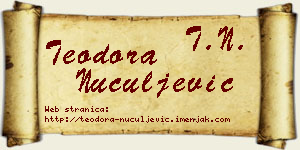 Teodora Nuculjević vizit kartica